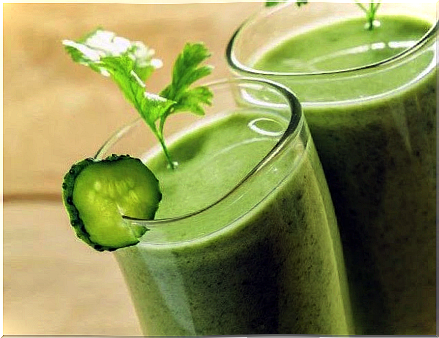 Fresh cucumber juice