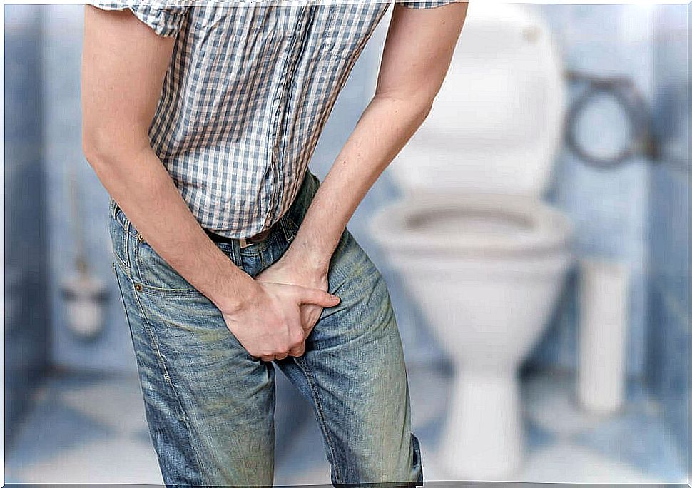 Men can also suffer from urinary incontinence.