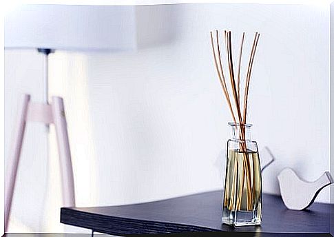 Rattan or bamboo sticks - essential oils