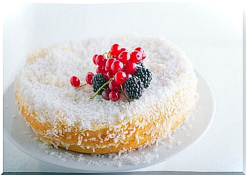 iced coconut cake