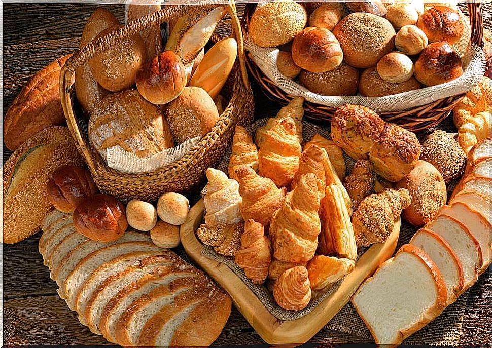 Bread and pastries.