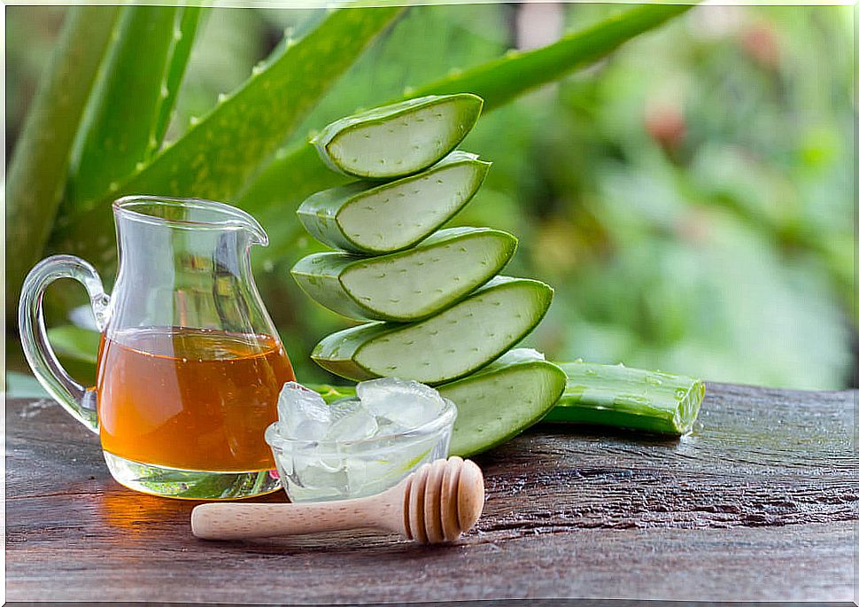 Honey and aloe vera