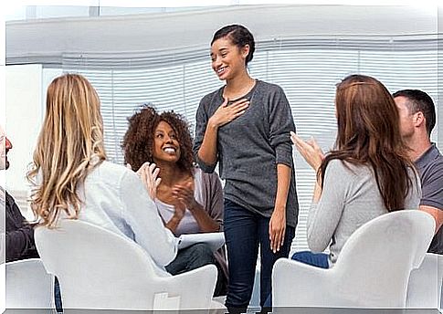 Group of people in therapy