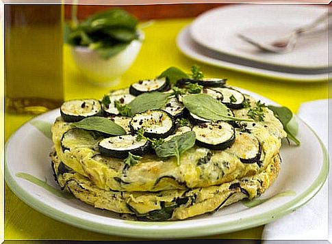 zucchini omelette