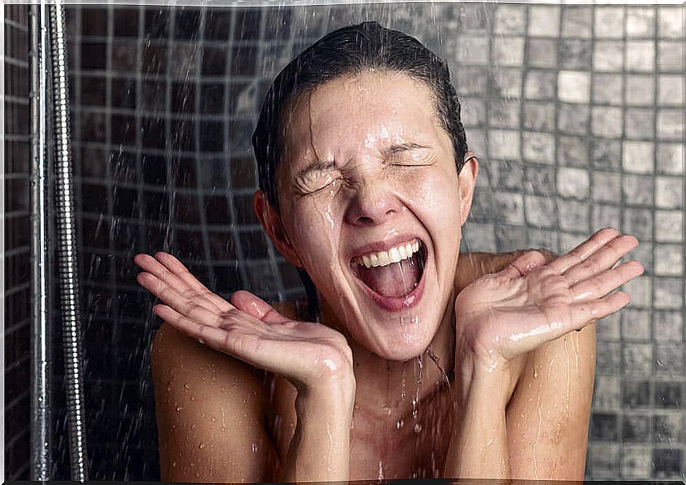 What is the ideal temperature for showering?